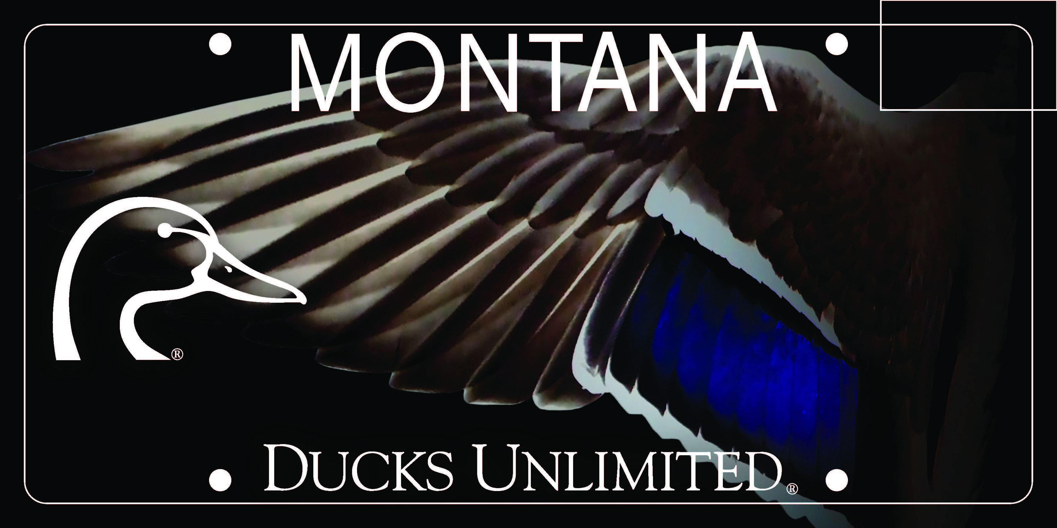 MT tag-1 - new Feb 2023 2023 Ducks Unlimited Montana Tags in Black